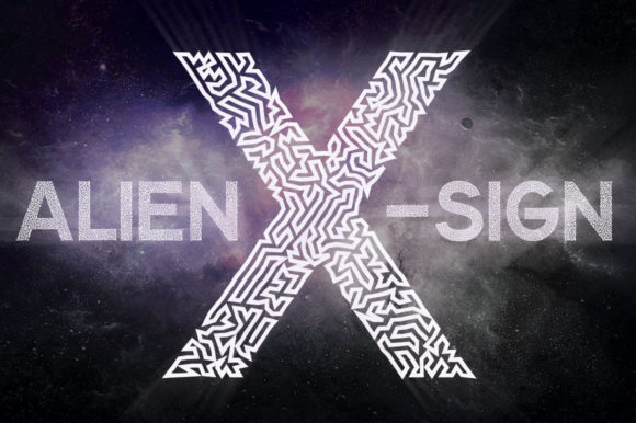 Alien X Sign: A Futuristic Font That Transforms Your Creative Projects