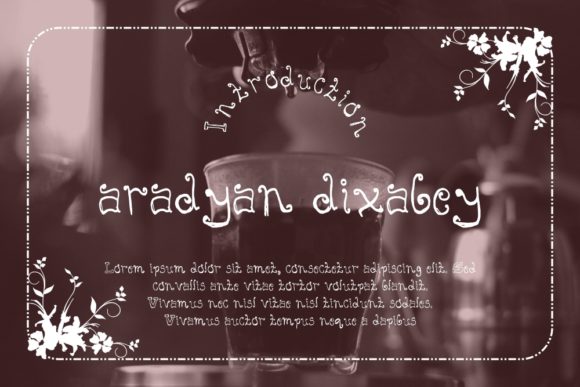 Aradyan Dixabey: A Playful Font for Creative Projects