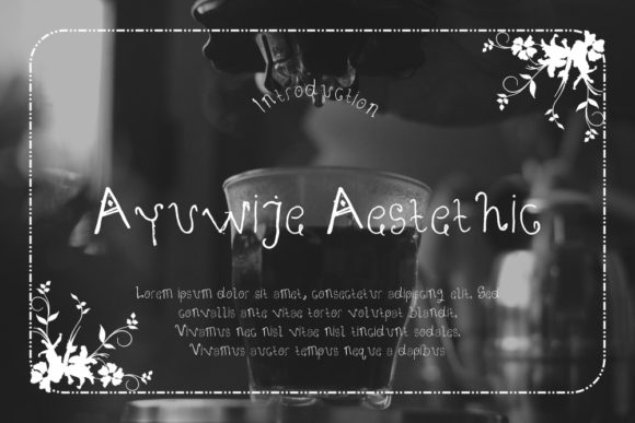 Ayuwije Aestethic: A Casual Display Font for Modern Branding and Creative Projects