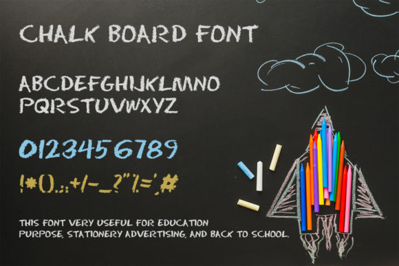 Chalk Board: A Versatile Font for School-Related Projects