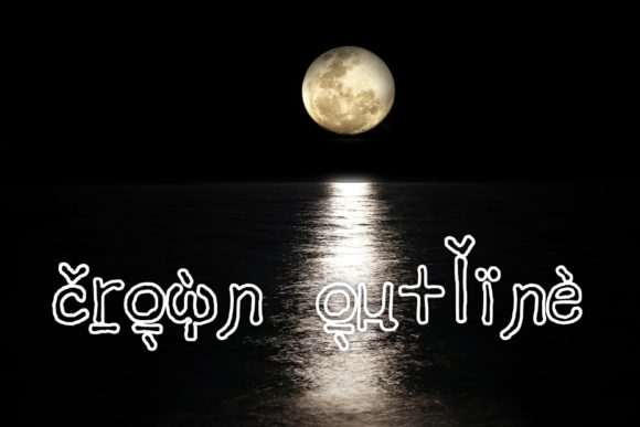 Crown Outline: A Unique Font That Adds Character to Your Projects