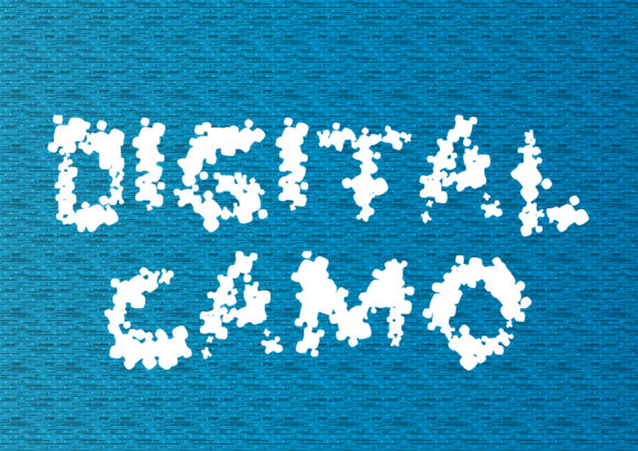 Digital Camo: A Playful Font for Creative Expression