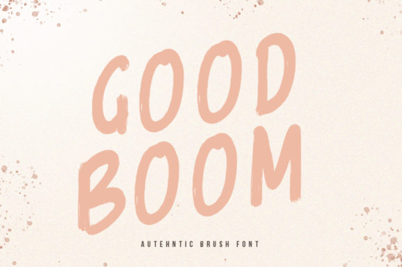Goodboom: A Versatile Lettered Display Font for Modern Design