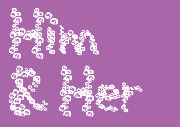 Him and Her: A Playful Font for Creative Expression
