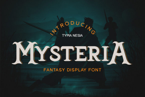 Mysteria: A Playful Nostalgic Font for Vintage Aesthetic Design