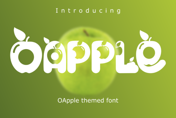 O Apple: A Unique Display Font for Creative Expression