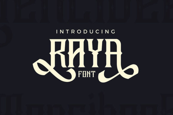 Raya: A Versatile Display Font for Creative Design