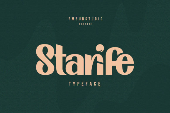 Starife: A Versatile Display Font for Modern Design