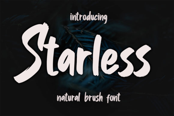 Starless Font: A Textured Brush with Character