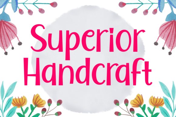 Superior Handcraft: A Bold Font for Creative Expression