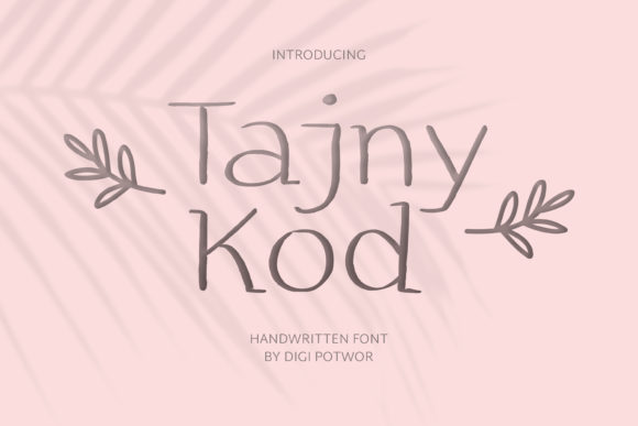 Tajny Kod: A Font for Creativity and Clarity