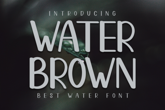Water Brown: A Sweet and Friendly Display Font for Creative Expression