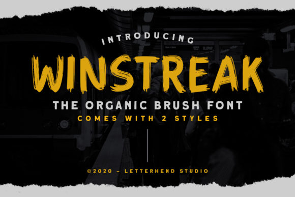 Winstreak: A Bold and Chunky Lettered Display Font That Commands Attention